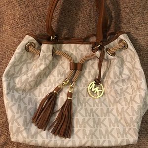 MK Tassel Drawstring Bag